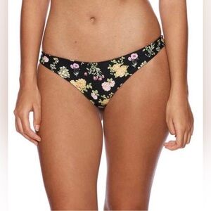 Beach Bunny Swimwear NWT Dani Skimpy Bikini Bottoms In Black Floral Size 14‎